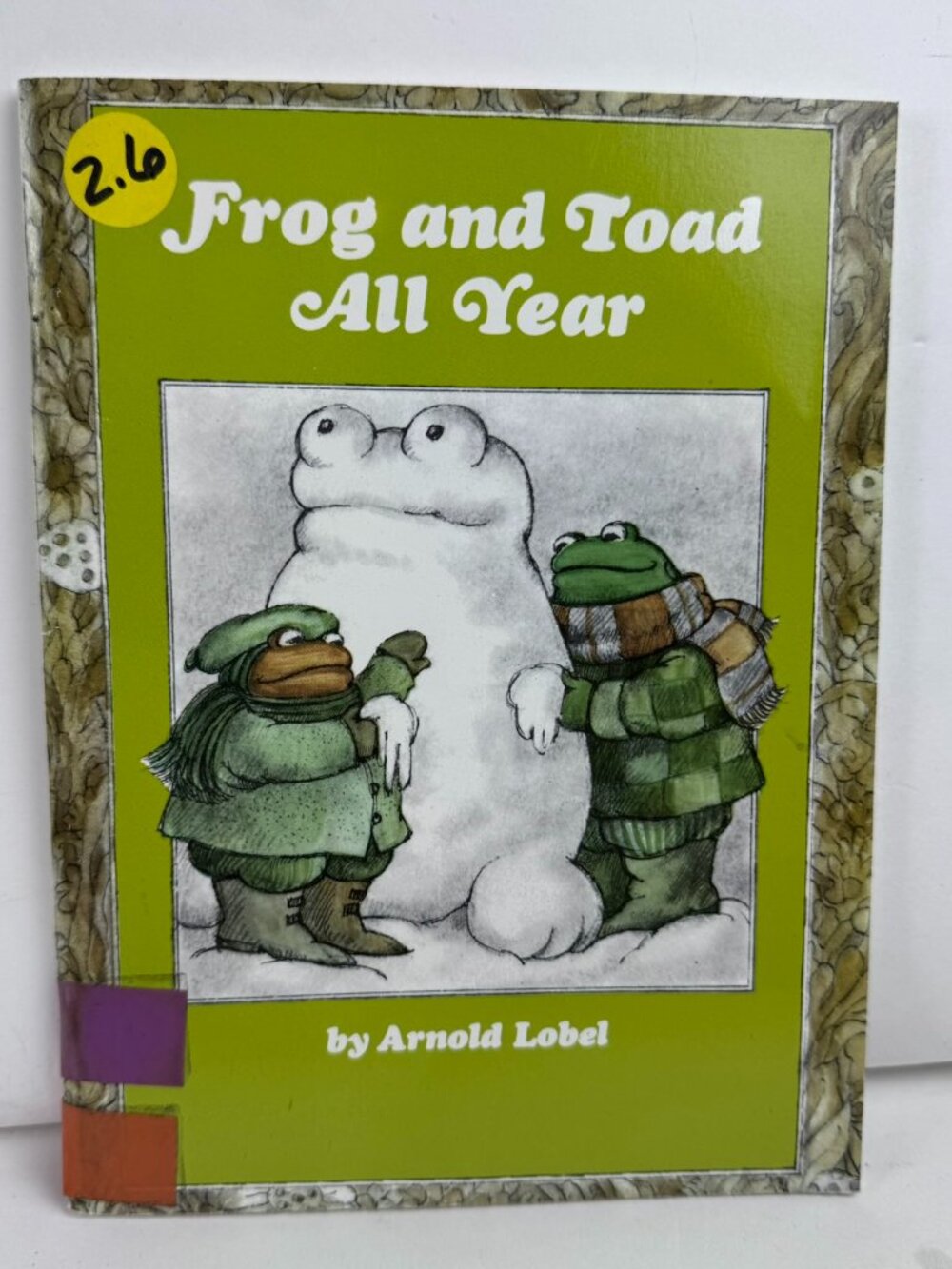 Frog and Toad All Year Arnold Lobel Paperback Ex-Library ISBN 0-590-31207-3 Used